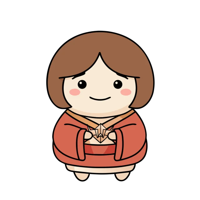 そっと座敷わらしのイラスト
